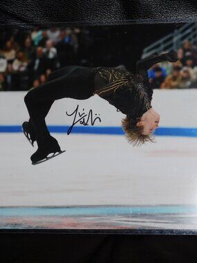 "Quad God" Illia Malinin signed 8x10 photo - Team USA figure skating autograph